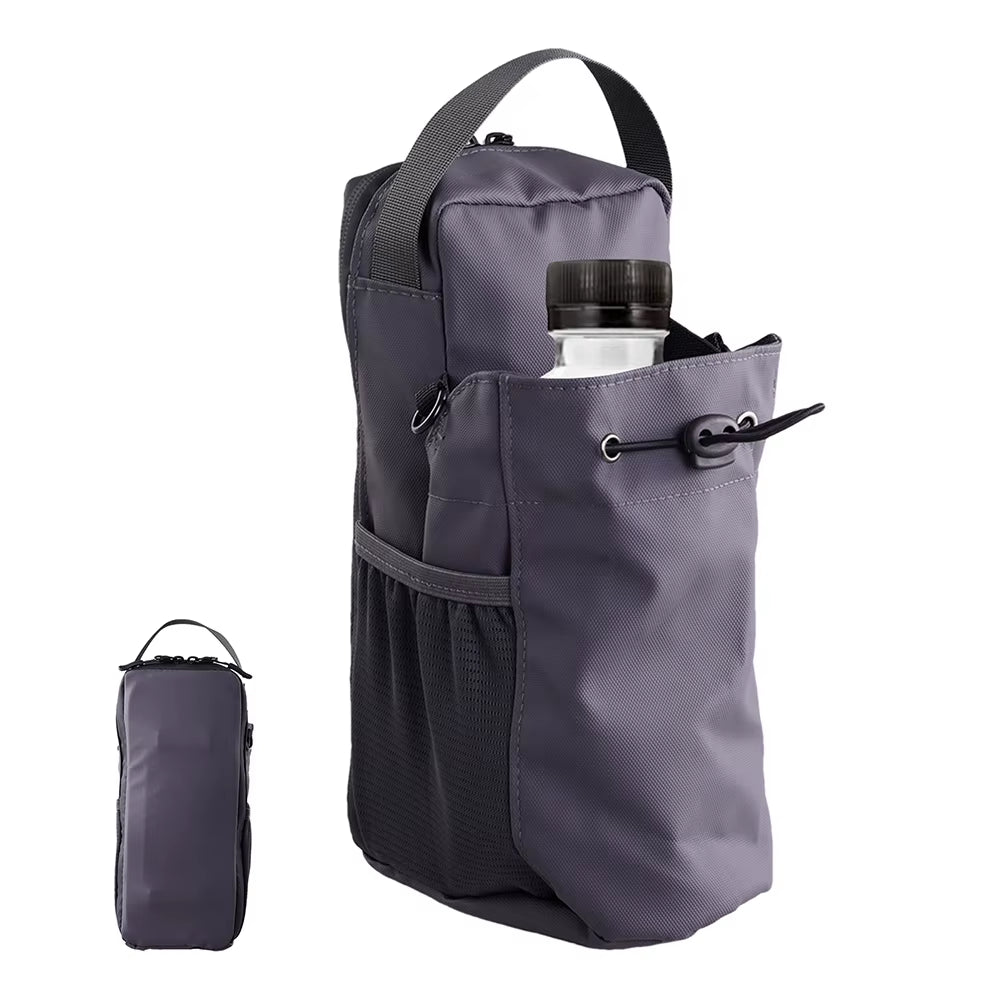Magnetic Gym Sling Bag Waterproof Magnet Water Bottle Pouch Phone Holder Crossbody Bag for Outdoor Sports and Activities